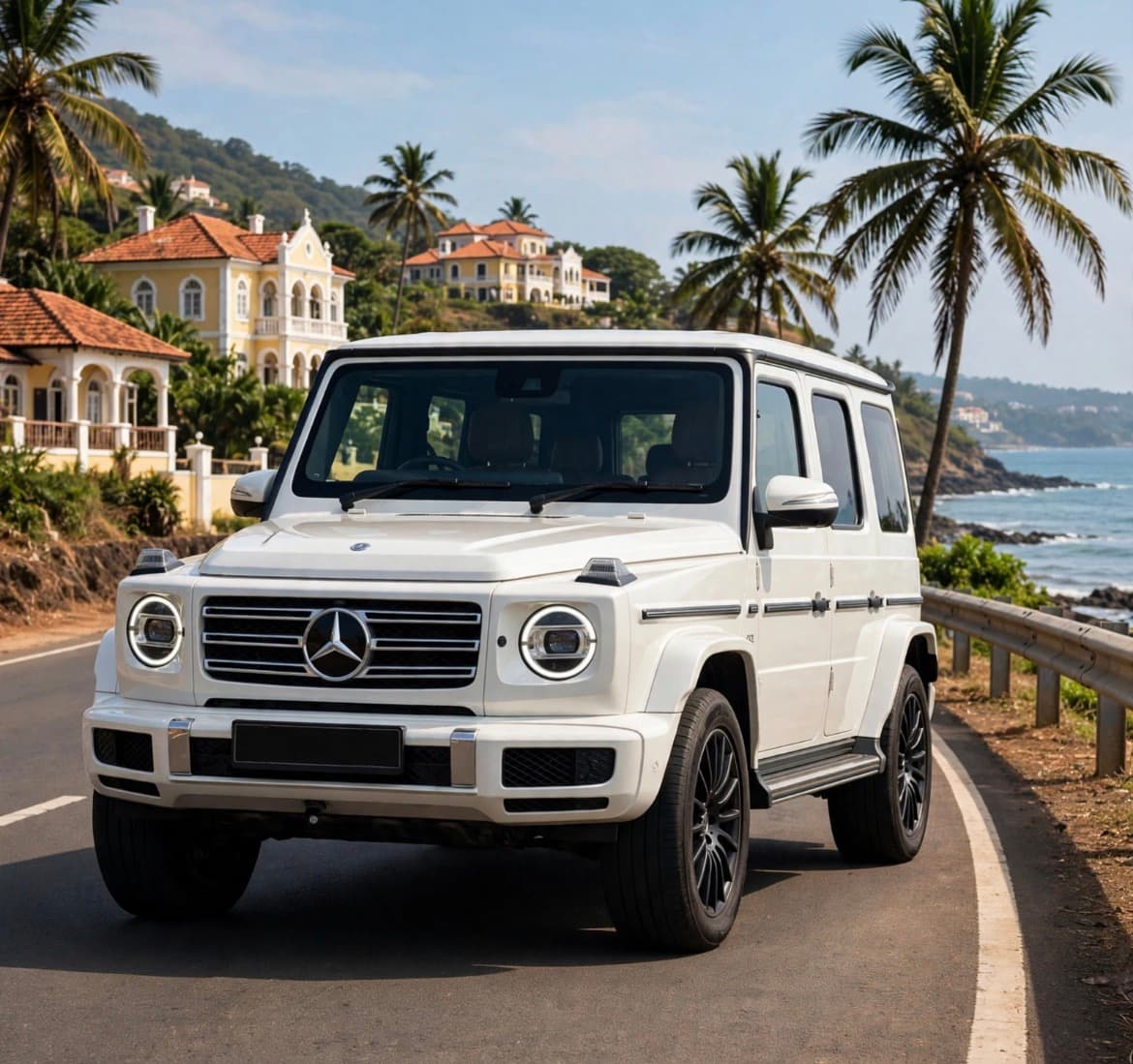 Mercedes-Benz G-Wagon — White in Goa