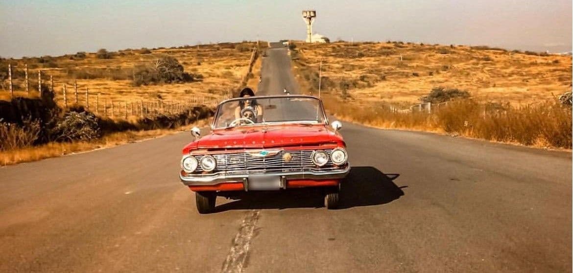 Chevrolet Impala Red Scenic Coastal Drive
