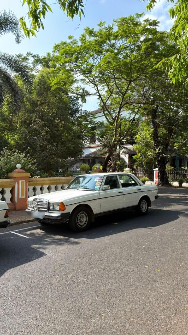Vintage Mercedes W123 — White
