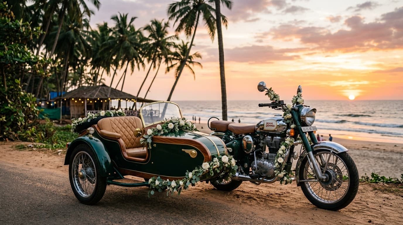 Bullet with Side Cart Rent in Goa