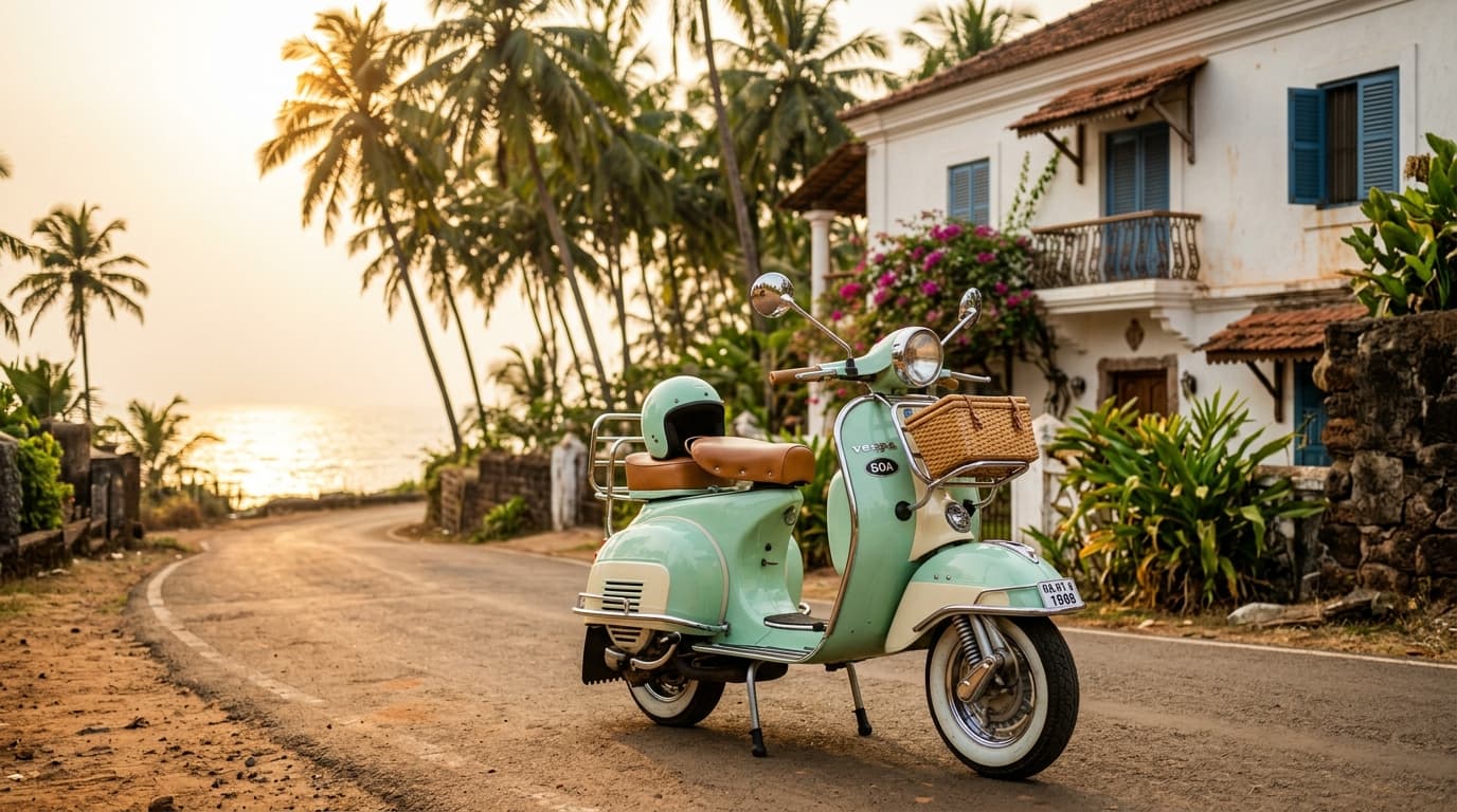Vintage Scooters Rent in Goa