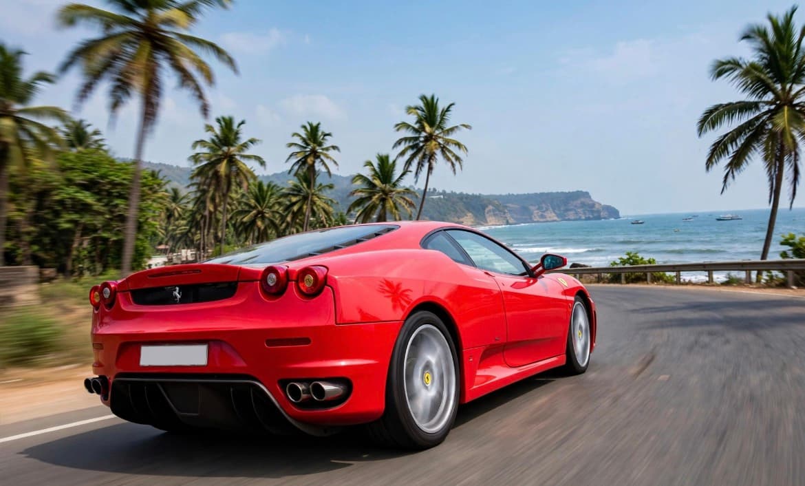 Ferrari California Red in Goa