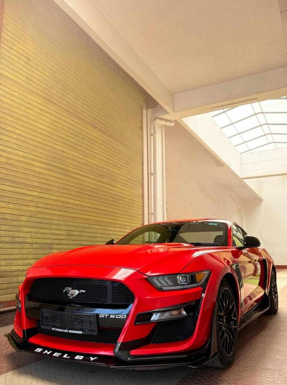 Mustang GT Red Wedding Car