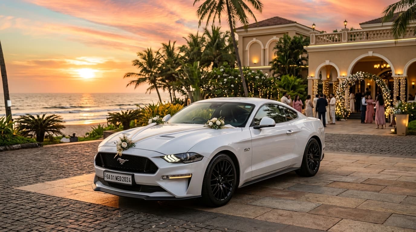 Mustang GT Luxury Wedding Car in Goa