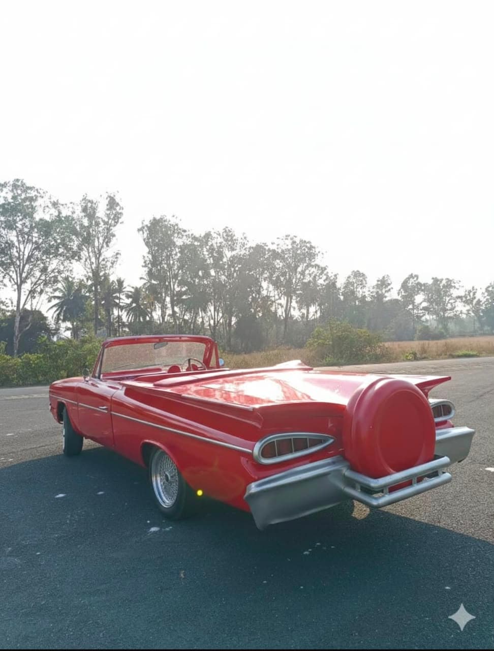 Red Impala Style Vintage Convertible